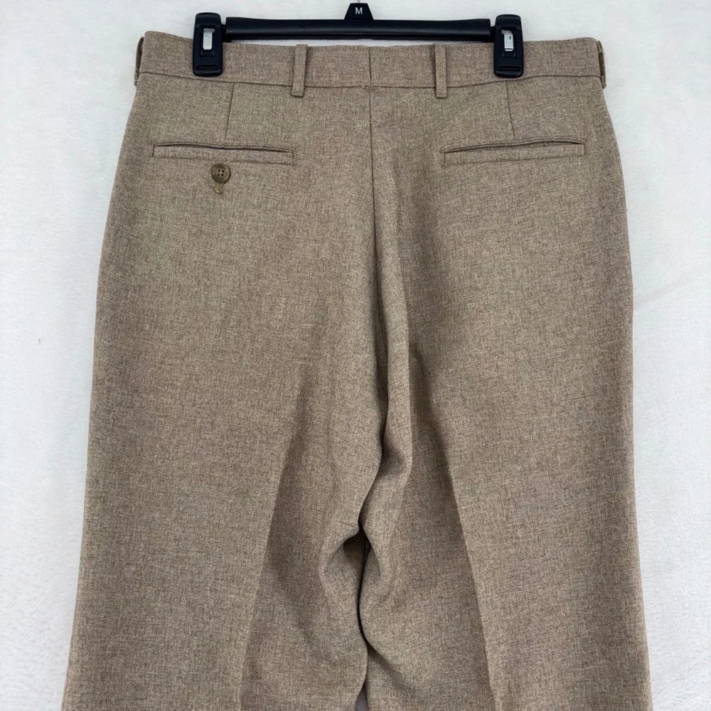 Vintage Levis Action Suit Mens 40L Tan Brown 2 Piece Blazer Trousers 33x32